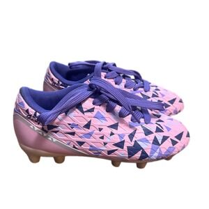 Unbranded Soccer Cleats Youth Size 10 Pink Purple Geometric FG HZ19003K Good